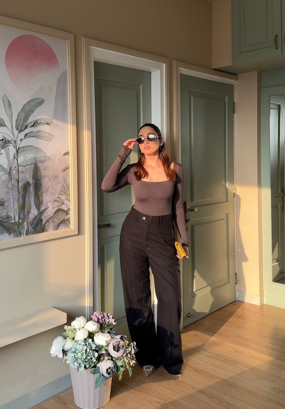 Black Linen Trousers