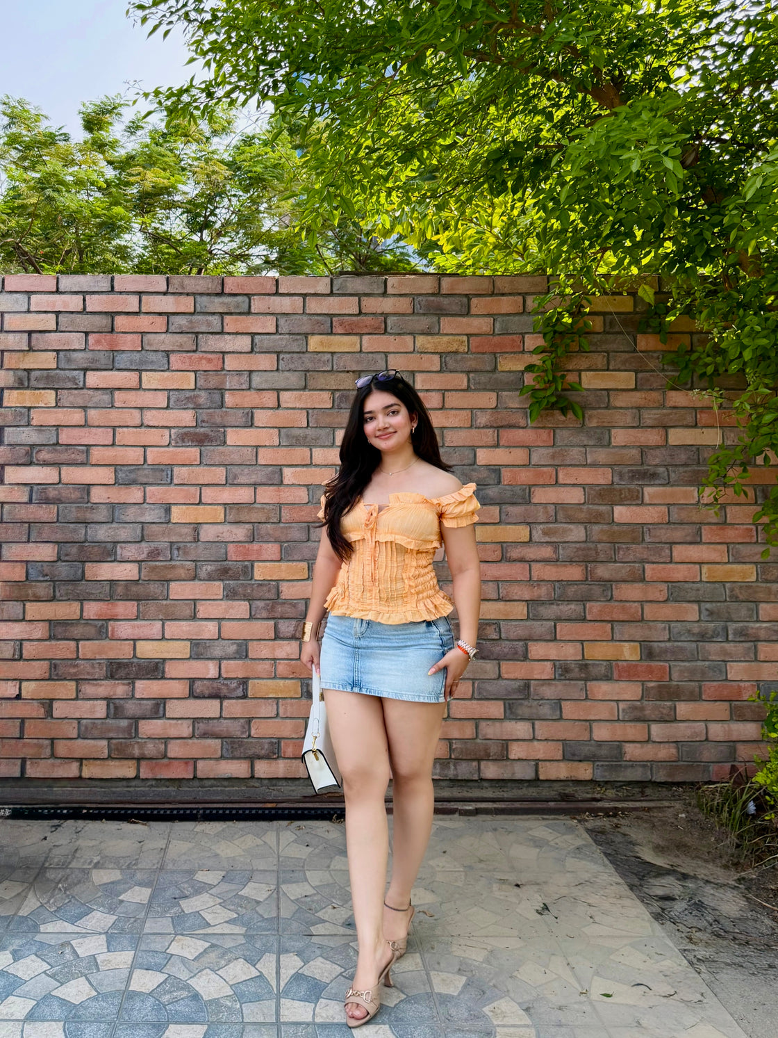 Sunset Ruffle Top