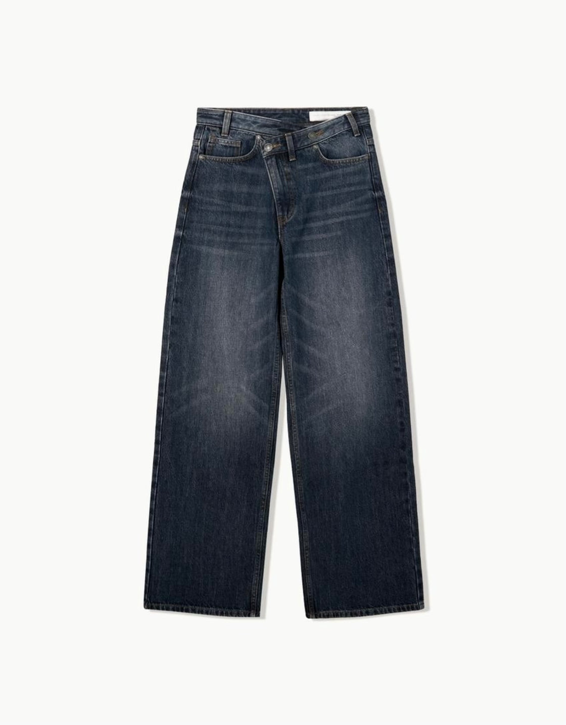 Asymmetrical Drip Denim