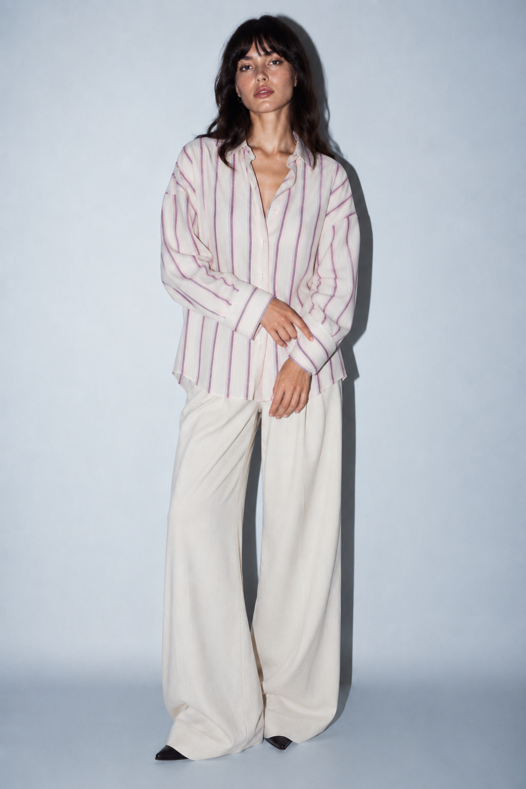 Shades of Lilac Linen Shirt