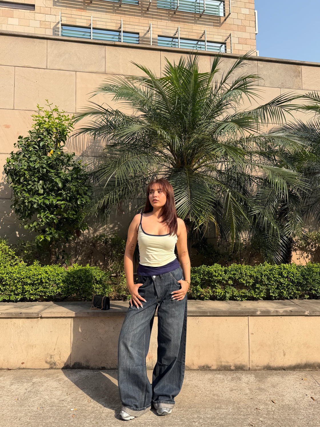 Buttercup Navy Tank Top