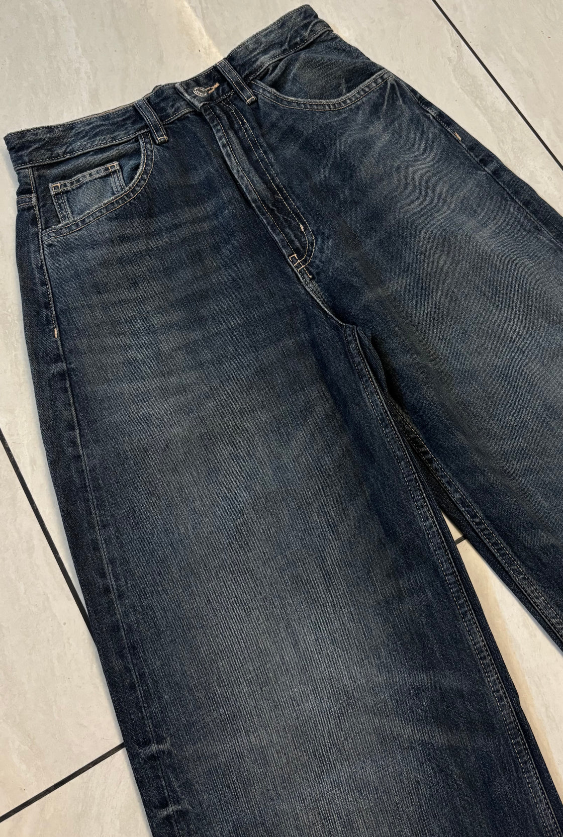 Indigo fade 90s Baggy Denim