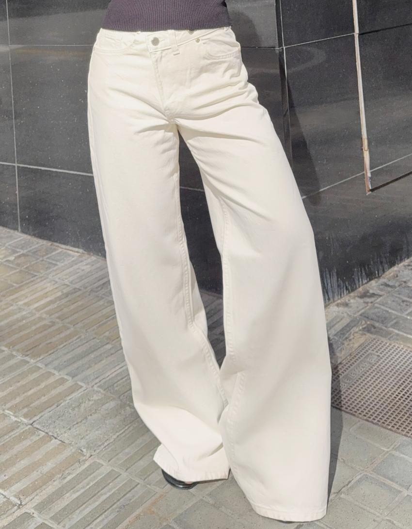 Asymmetrical Drip Denim