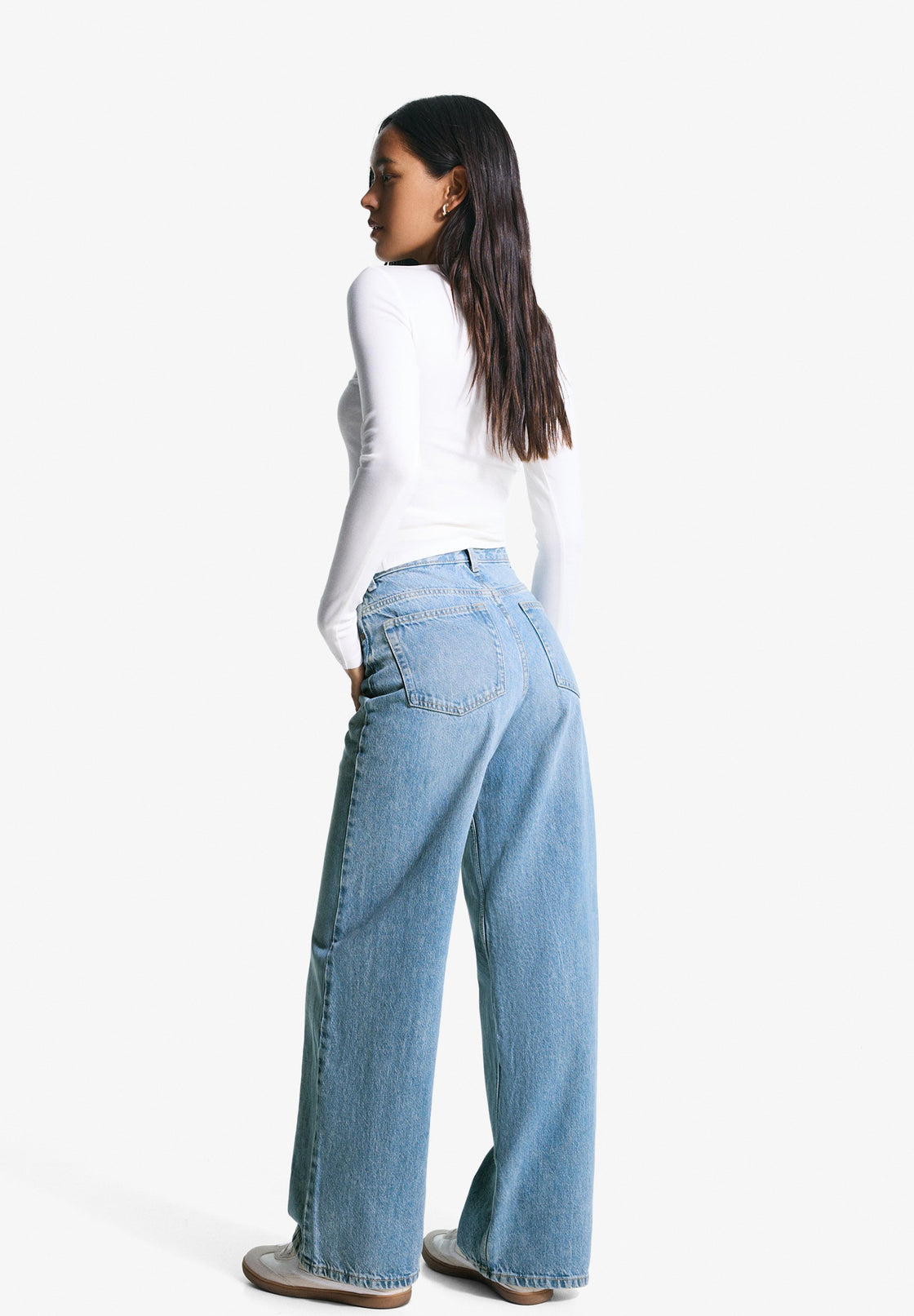Asymmetrical Drip Denim