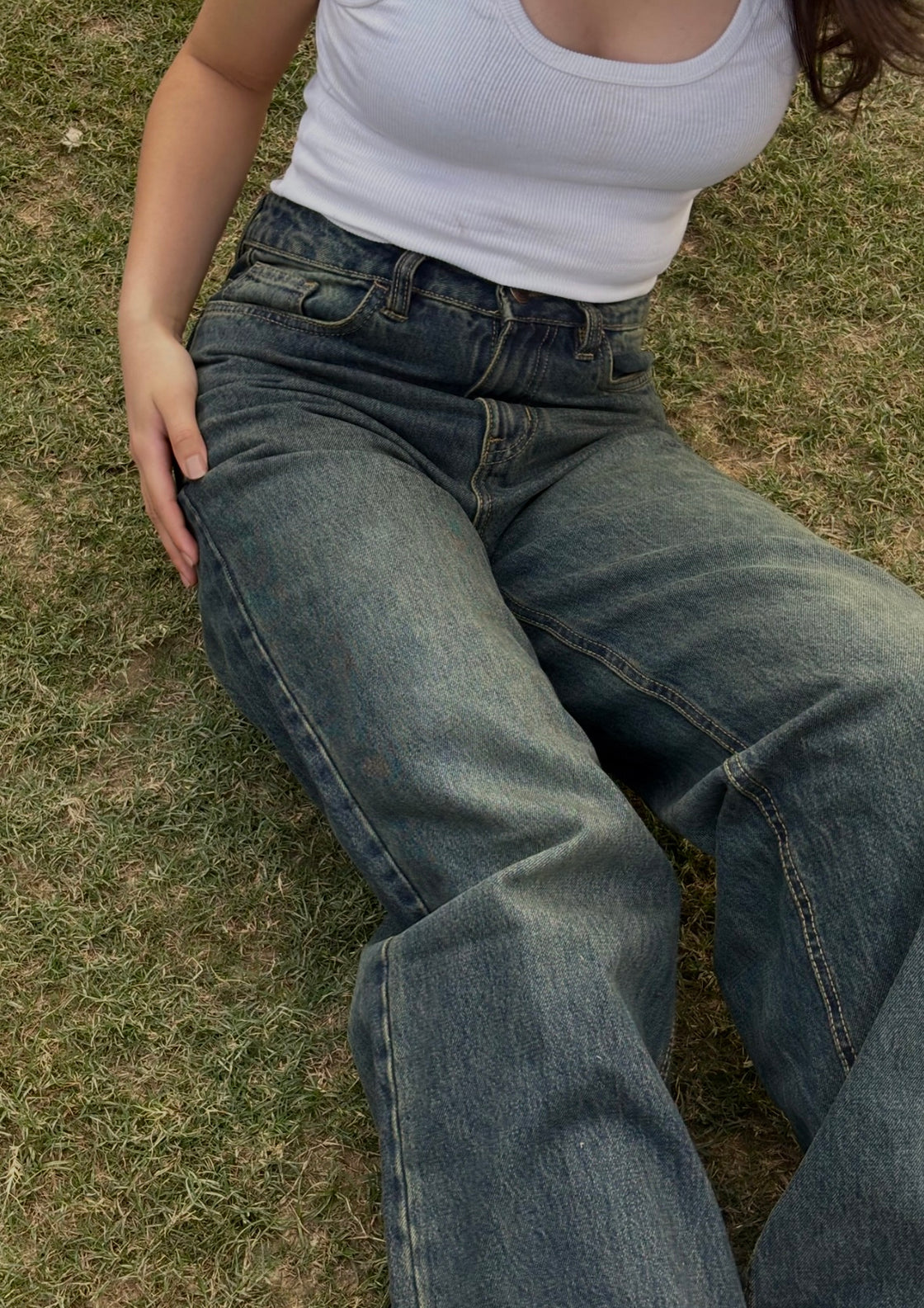 Retro Moss Wash Jeans