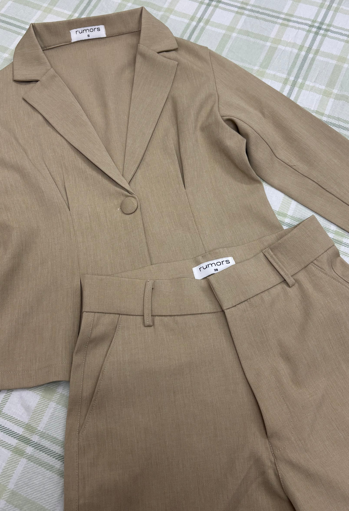 Textured Beige Co-Ord Set