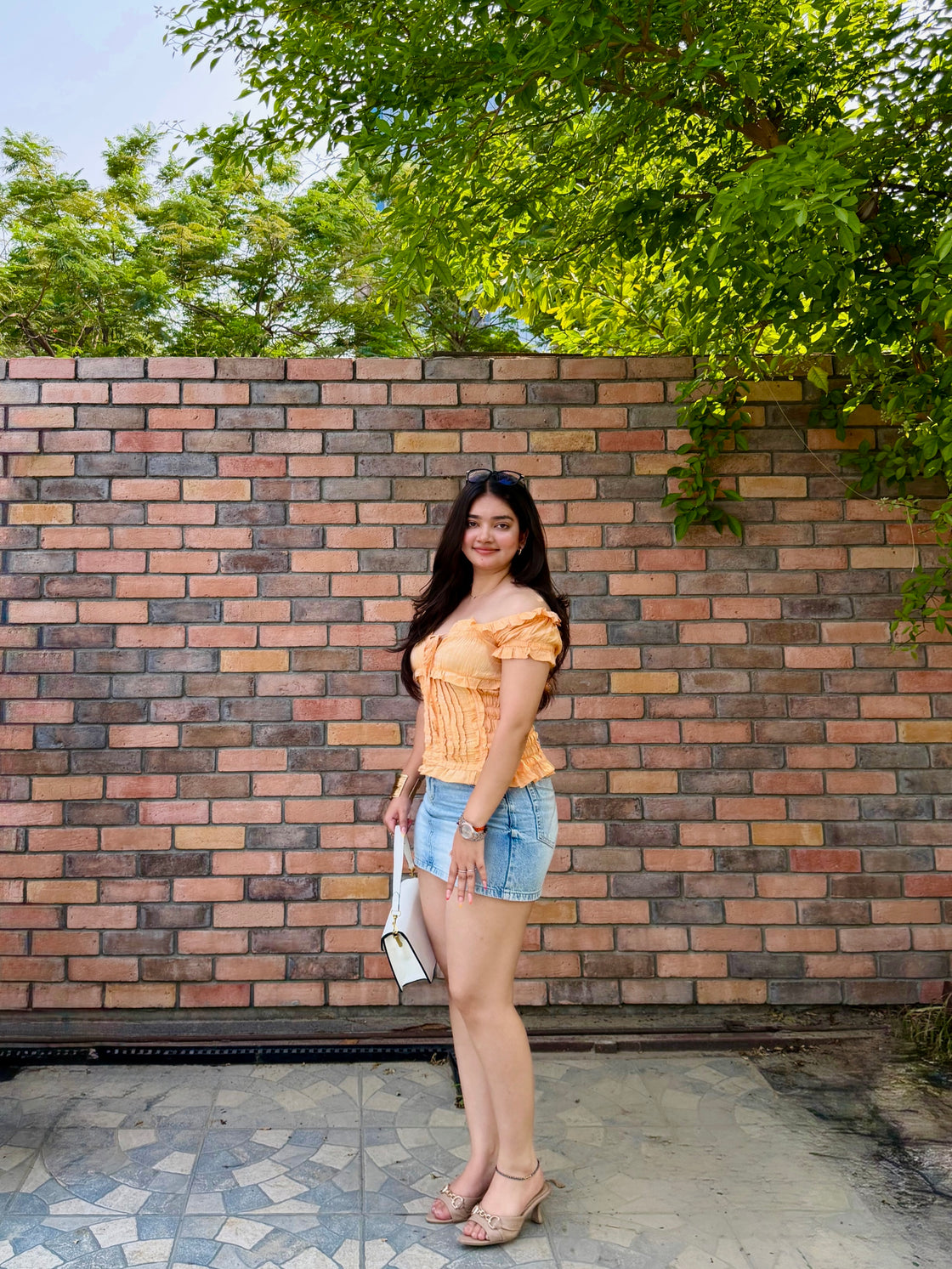 Sunset Ruffle Top