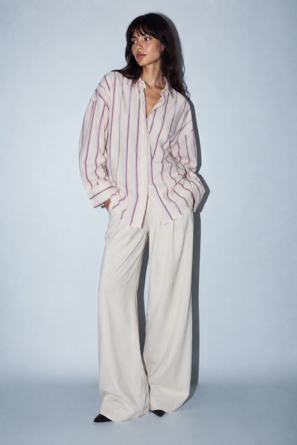 Shades of Lilac Linen Shirt