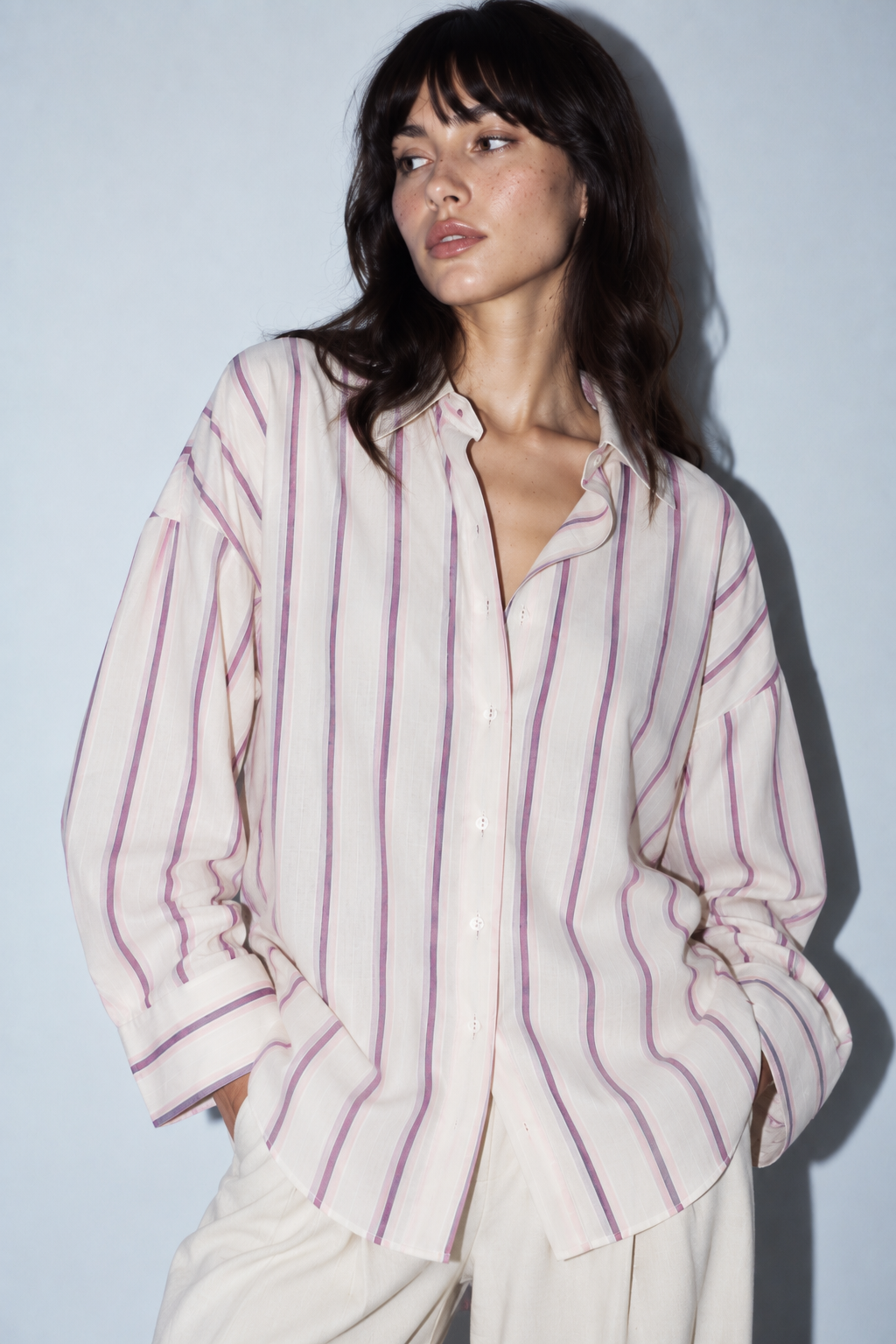 Shades of Lilac Linen Shirt