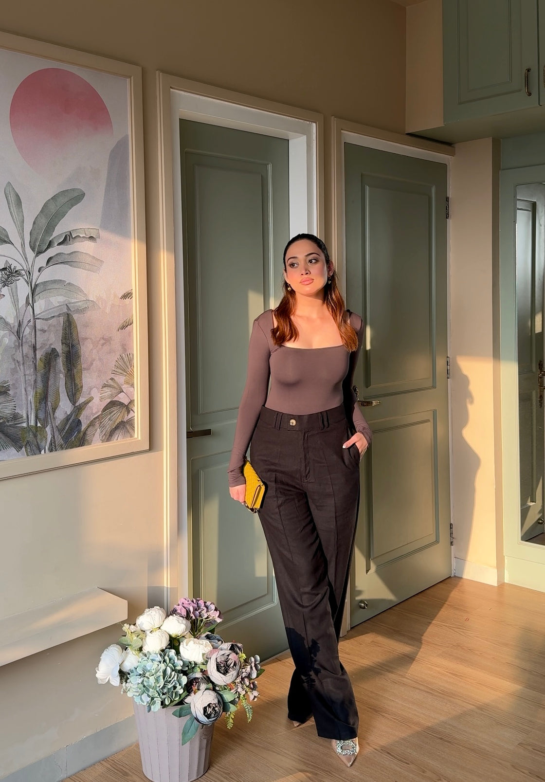 Black Linen Trousers