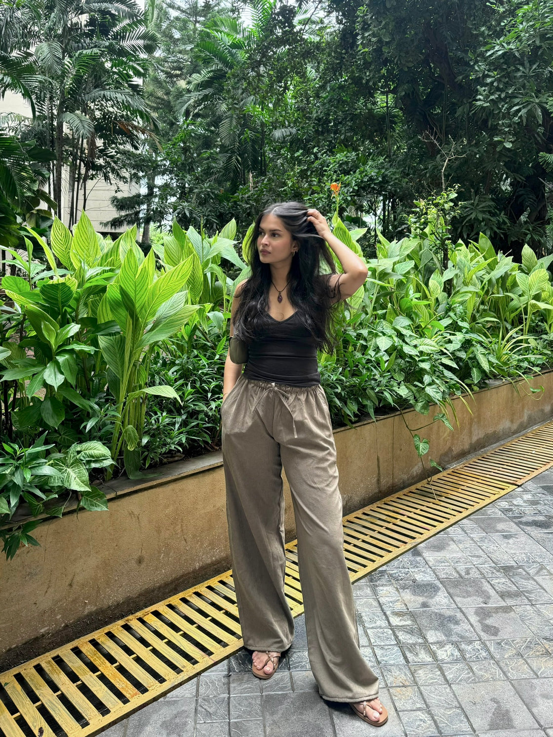 Olive Green Breezy Pants
