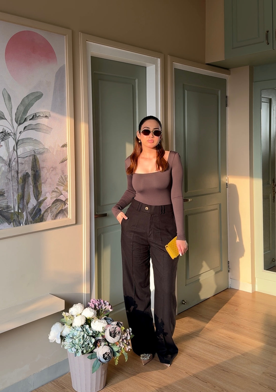 Black Linen Trousers