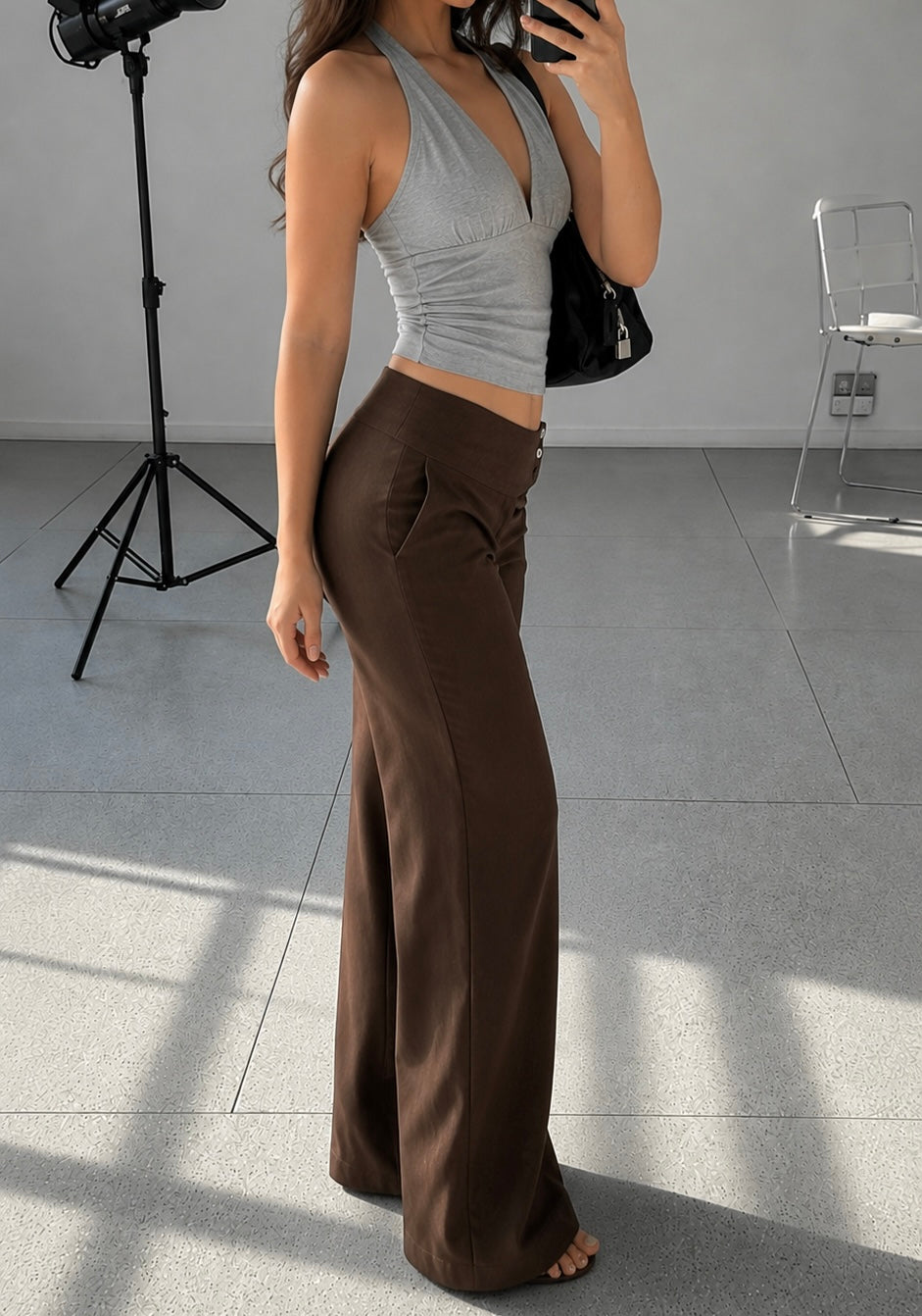 Hannah Side-Button Pants