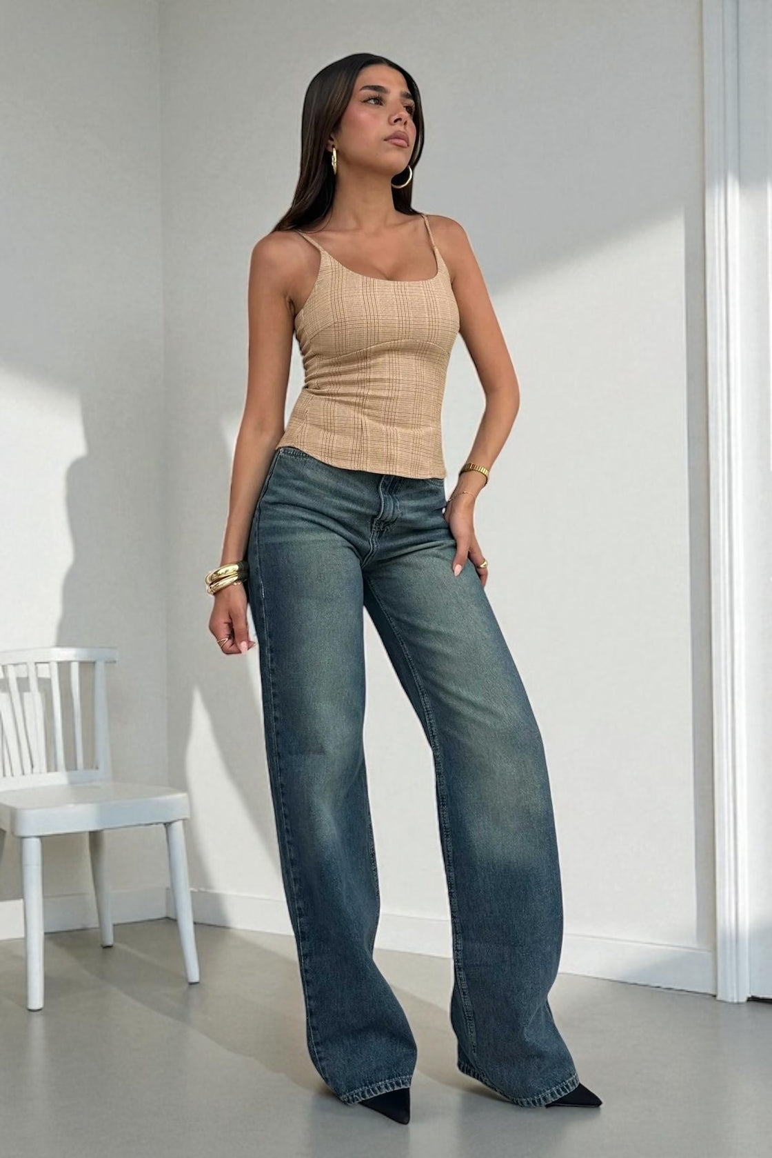 Vintage Green Wash Denim