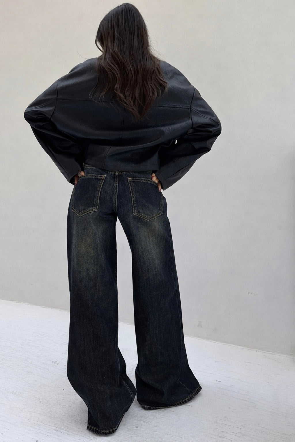 Iconic Dark Wide Leg Denim