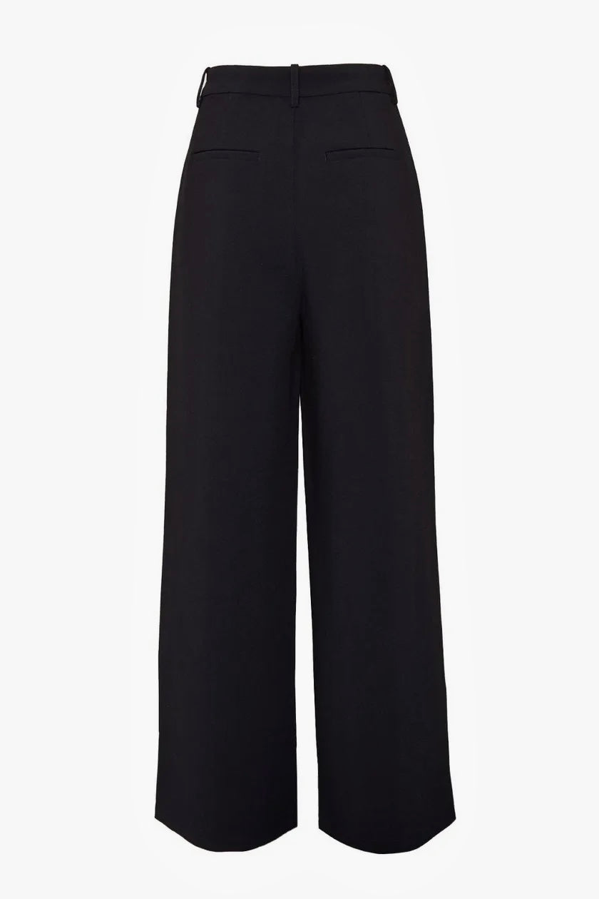 Jet Black Double Hook Trousers