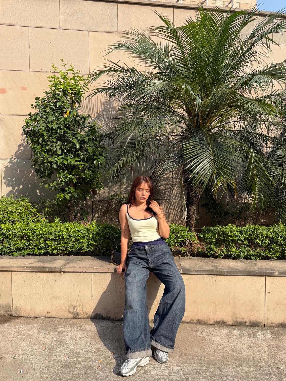 Buttercup Navy Tank Top