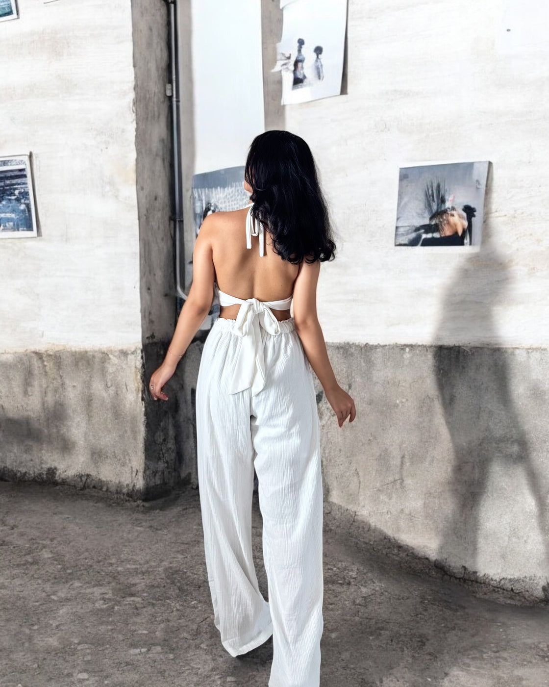 Cotton Crinkle Flow Pants