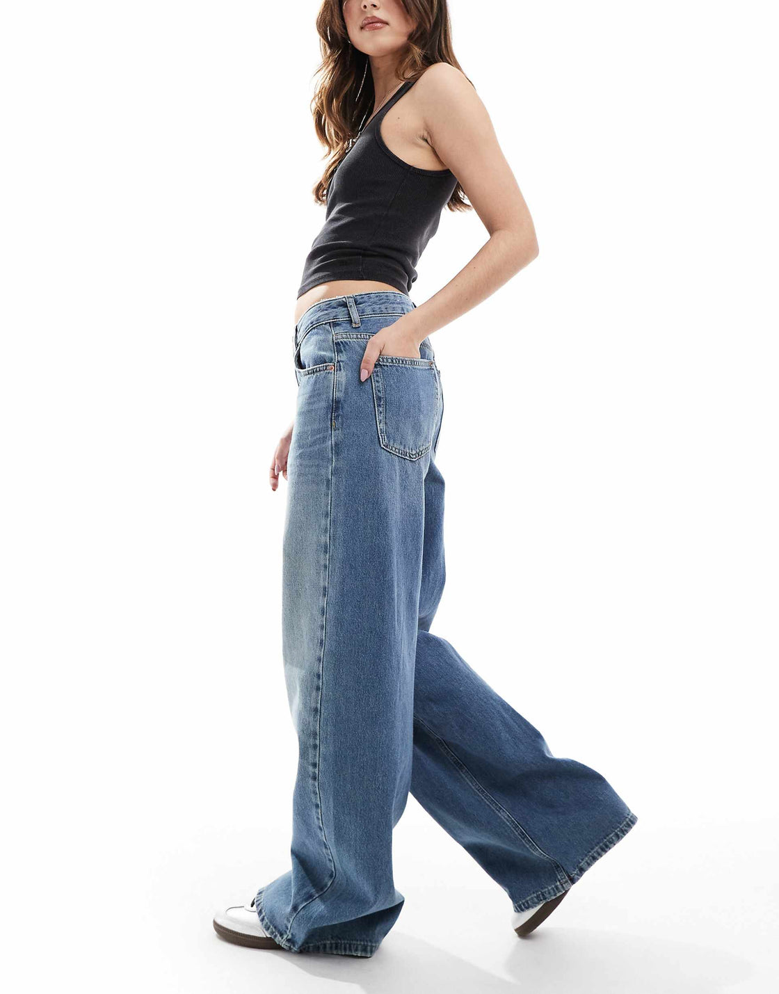 90s Wide Leg Jeans - Highwaist