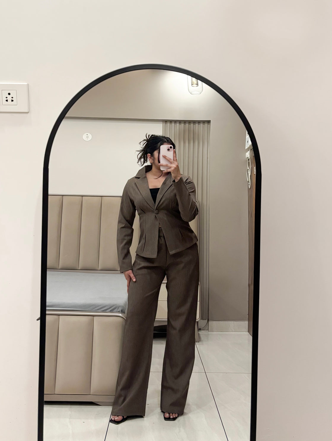 Taupe Brown Co-ord Set