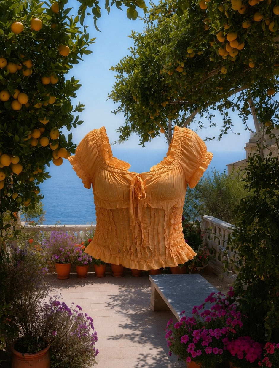 Sunset Ruffle Top