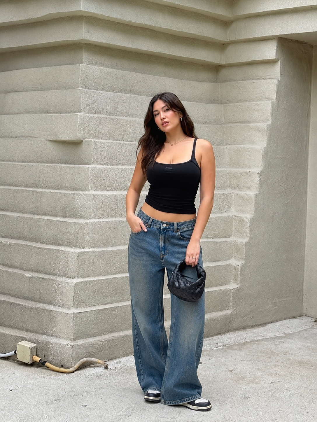 Stonewash Relaxed Straight Denim
