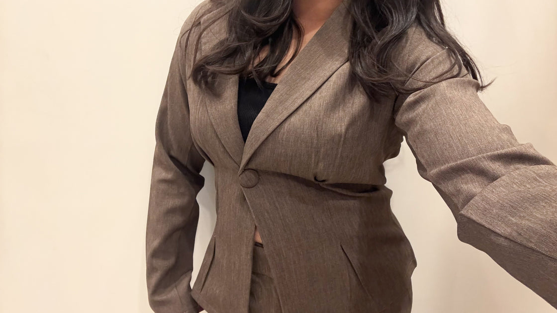 Taupe Brown Co-ord Set