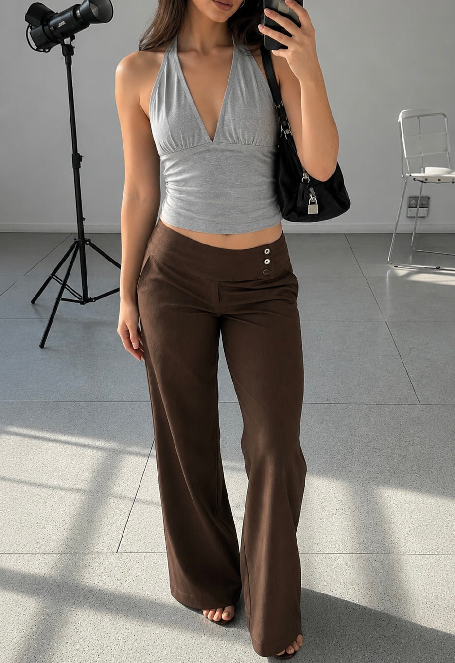 Hannah Side-Button Pants