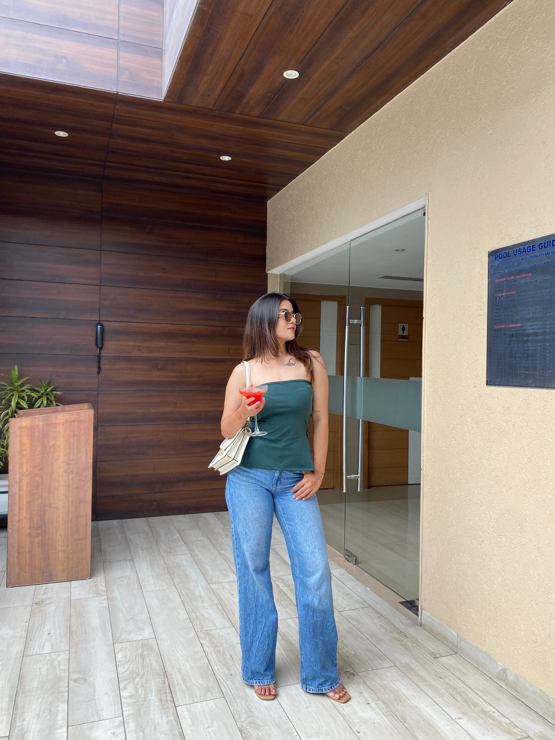 Mid Blue Straight Jeans