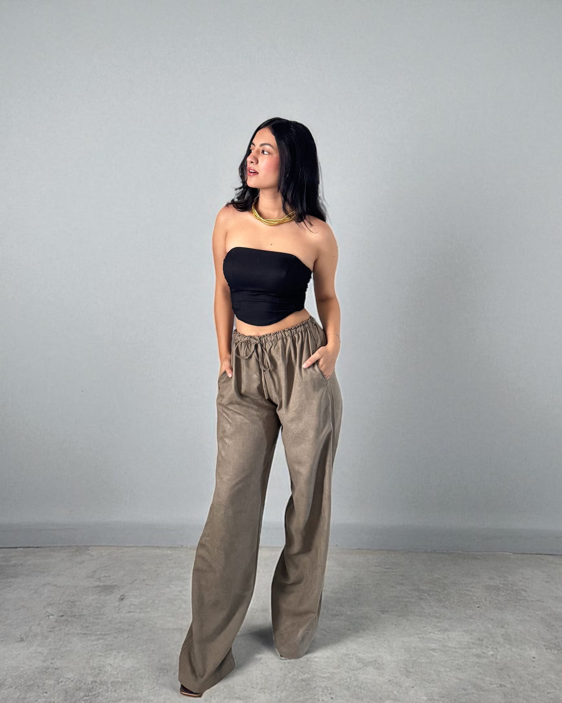 Olive Green Breezy Pants