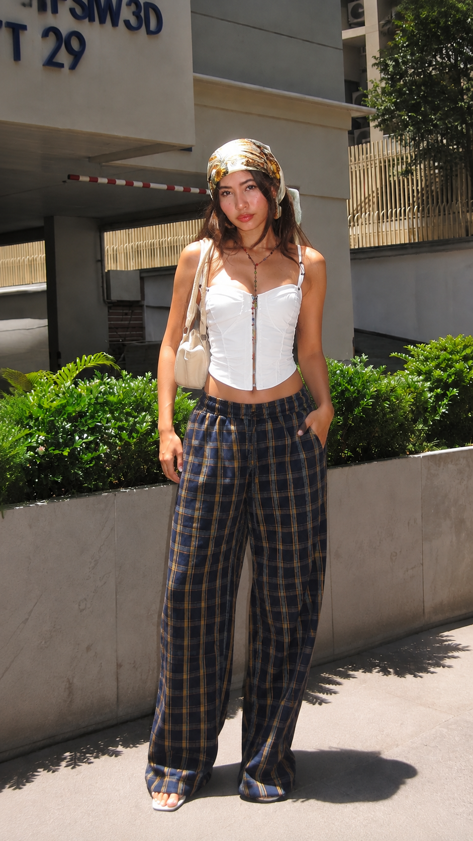 Classic Navy Check Pants