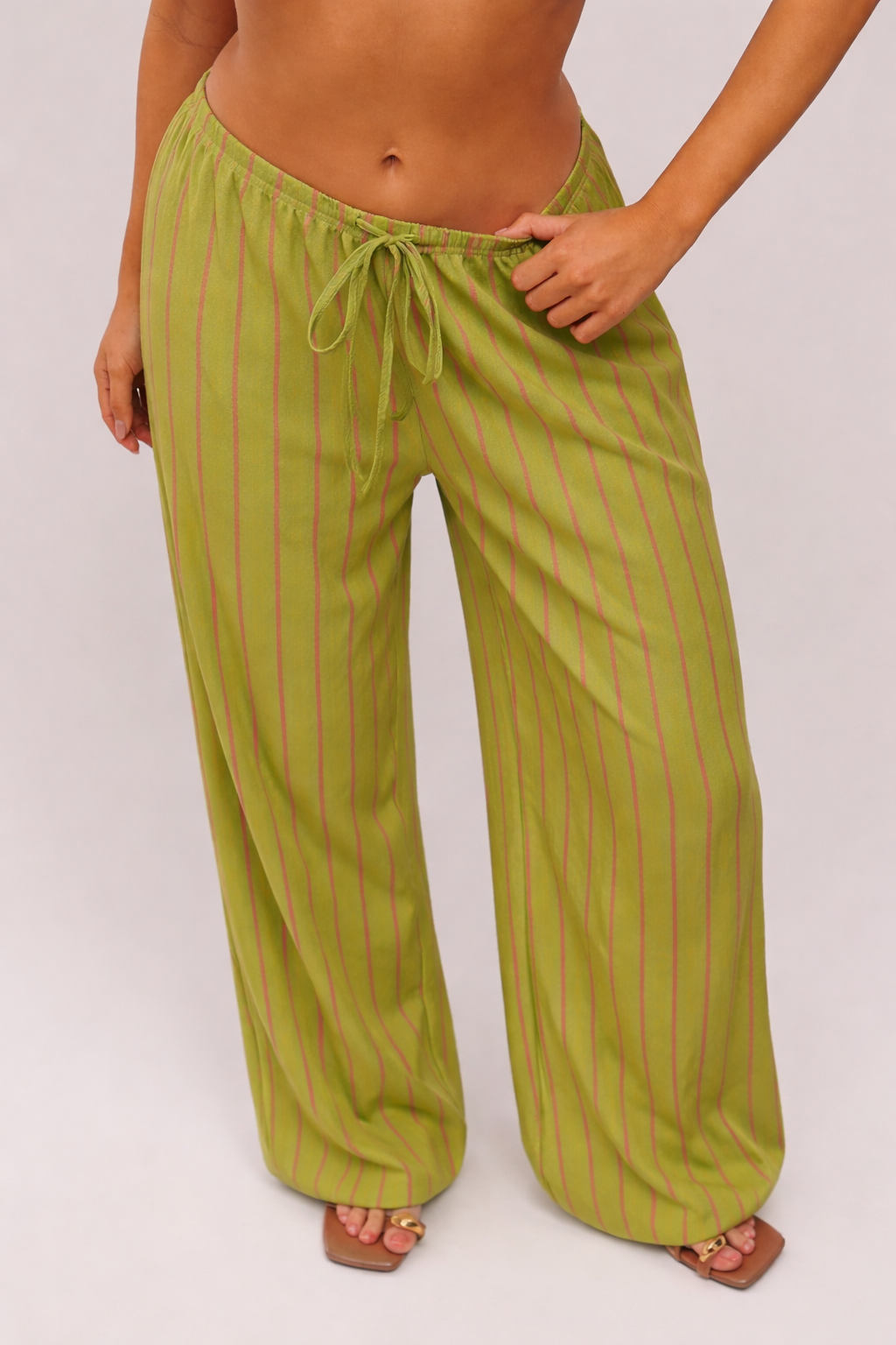 Citrus Blush Stripe Pants