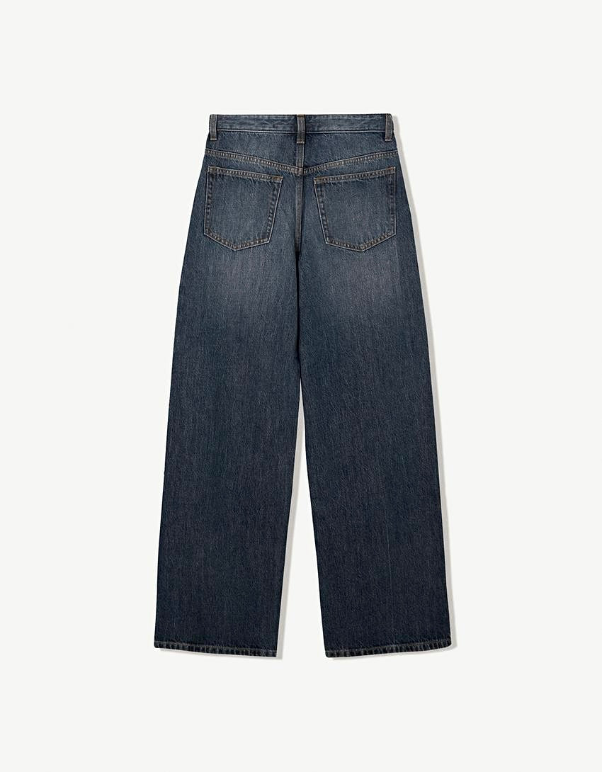 Asymmetrical Drip Denim