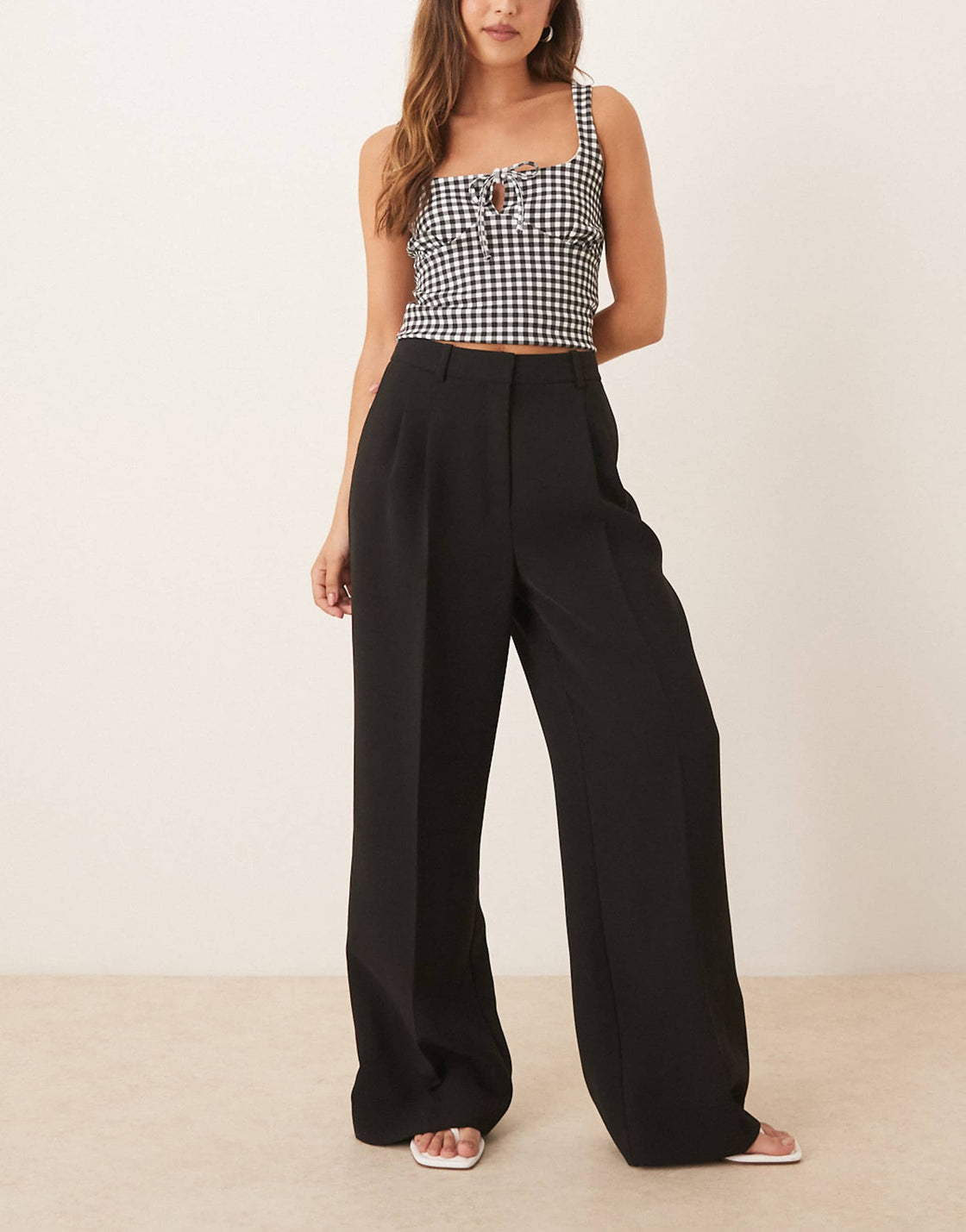 Intense Black Tailored Trousers